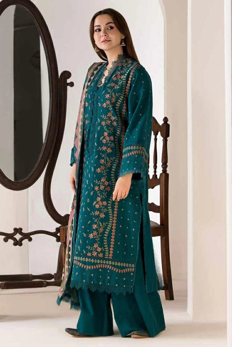 Sobia Nazeer Premium Dhanak EMB 3Piece D-005